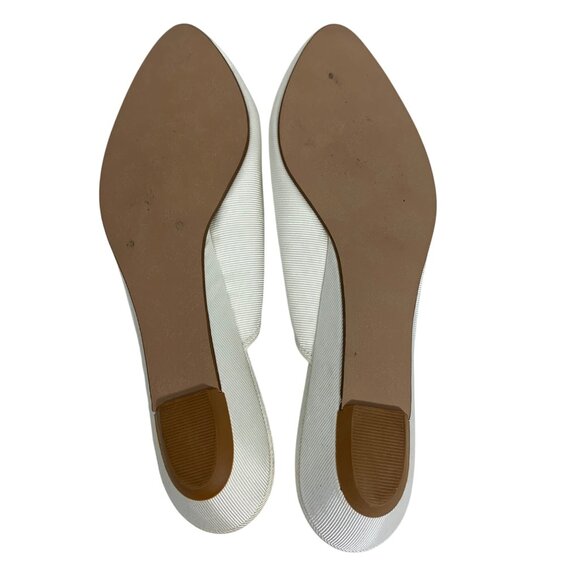 Port Of Naples Womens Ivory Slip-On Embroidered Mules Made In Italy Size 10B - Picture 6 of 9